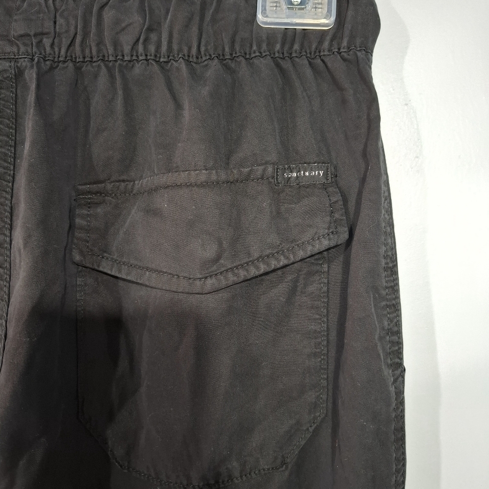 Sanctuary Women's Washed Black Go Easy Pants, Size M Soft Relaxed - Picture 8 of 14